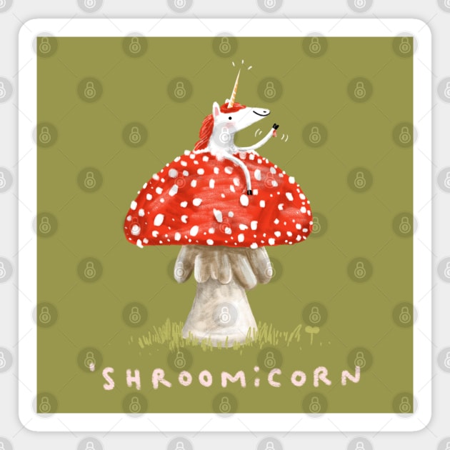 Shroomicorn Magnet by Sophie Corrigan